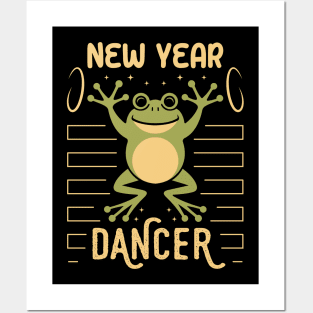 New Year Frog Dancer Posters and Art